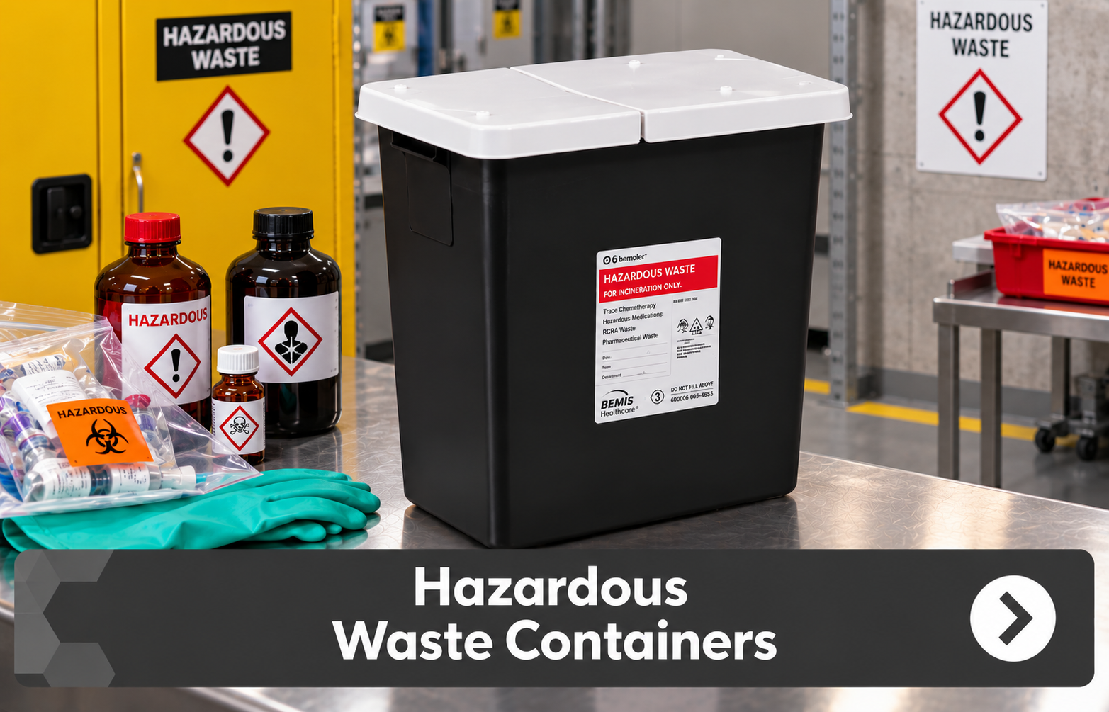 Hazardous Waste Container Workstation